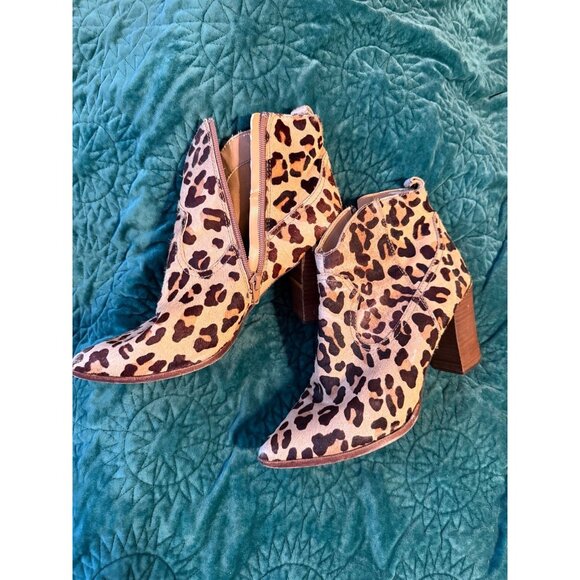 Steve Madden women’s size 8M cheetah Booties - Picture 1 of 12